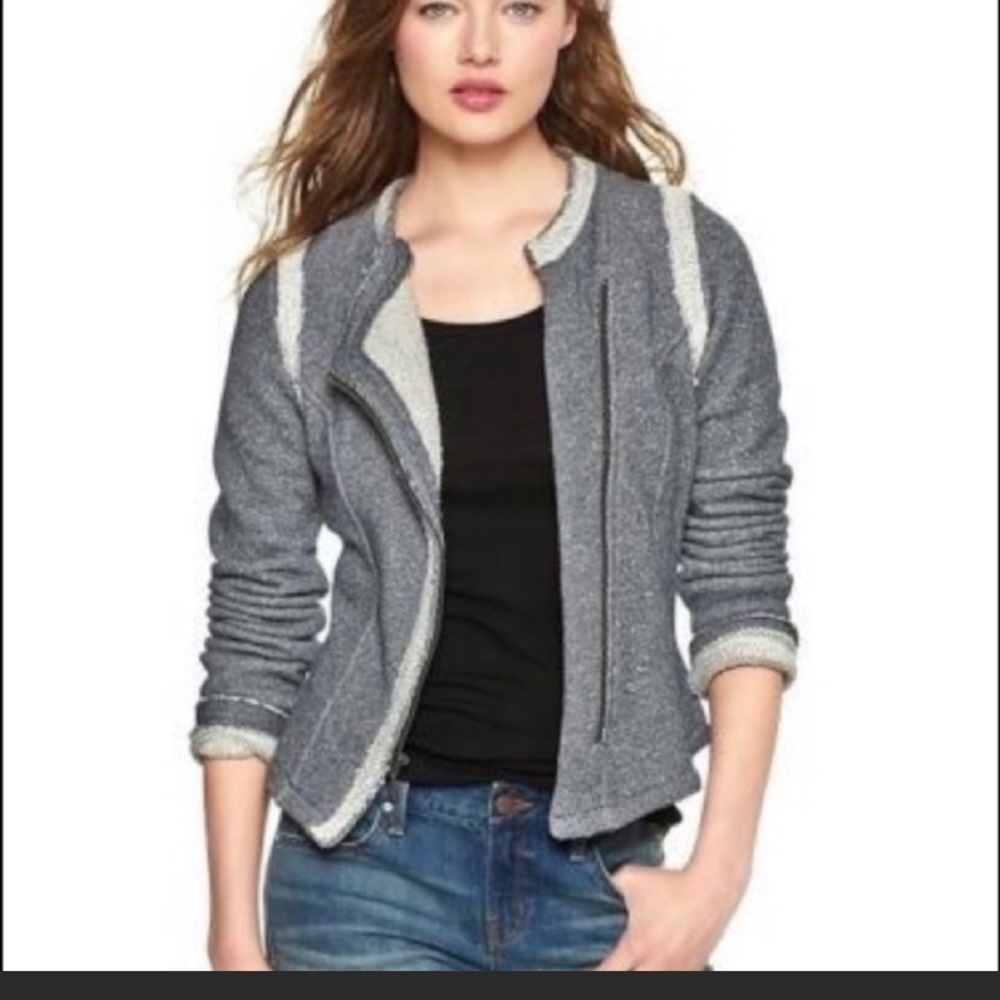 Gap French terry moto jacket